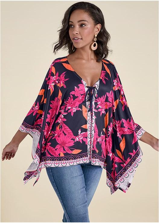 Midnight Floral Border Top Product Image