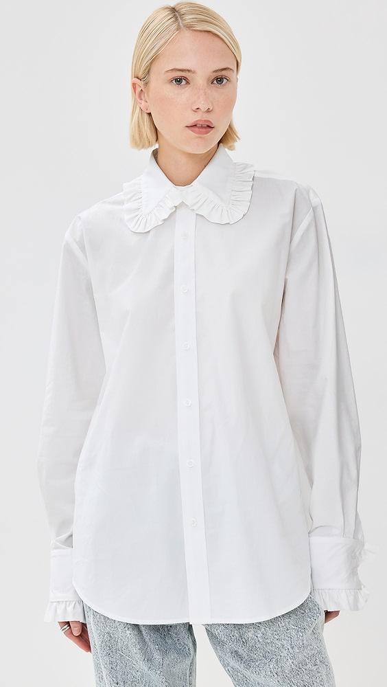 Tanner Fletcher Pippa Ruffle Button Down Shirt | Shopbop Product Image