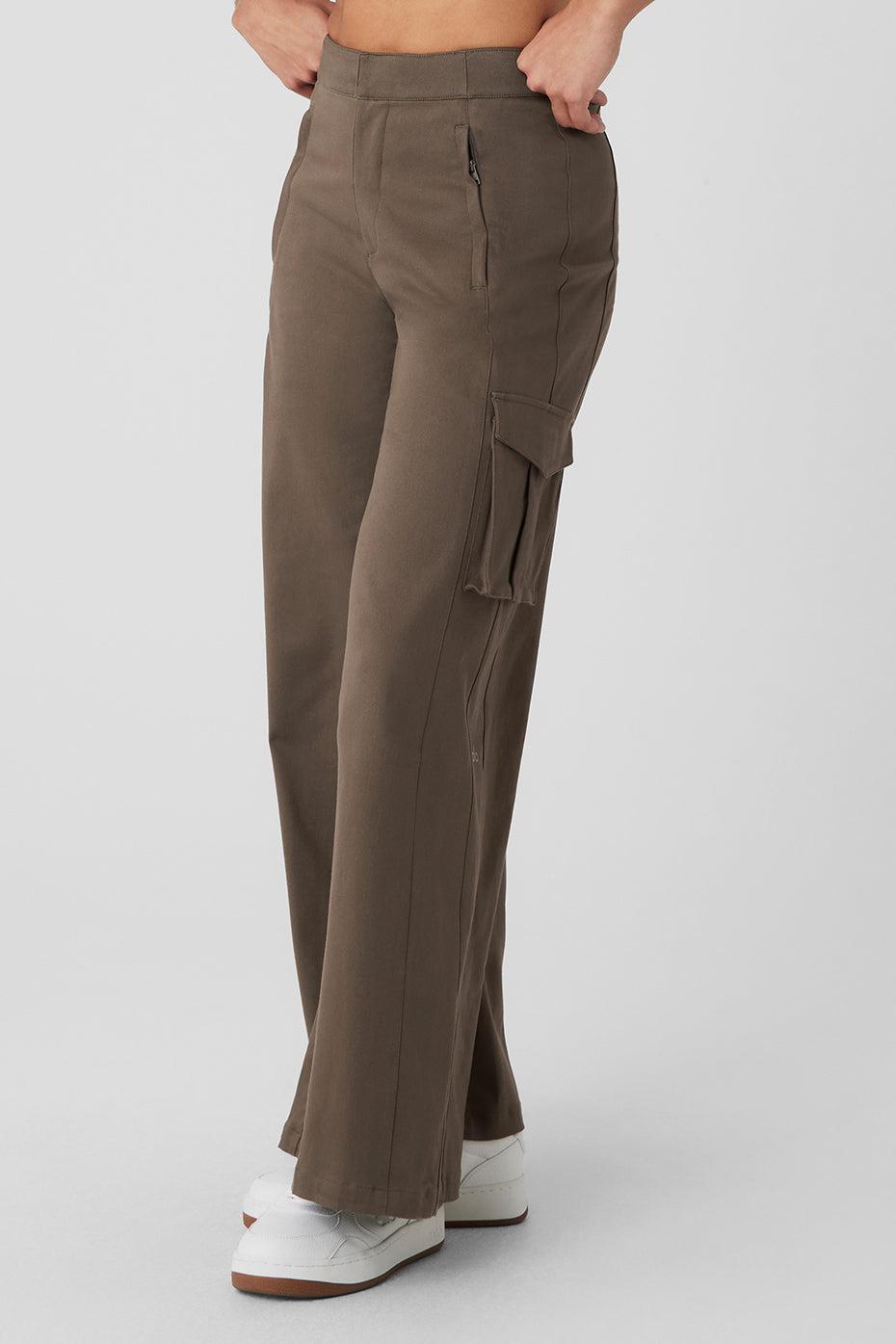 Show Off Cargo Wide Leg Trouser - Olive Tree Female Product Image