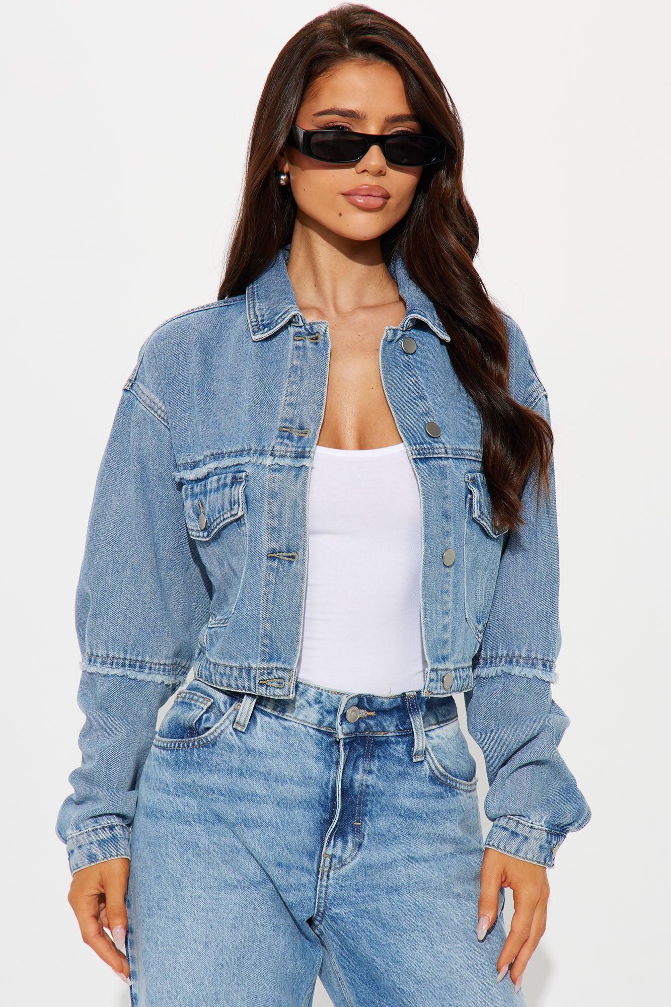 No Contest Ripped Denim Trucker Jacket - Light Wash product image