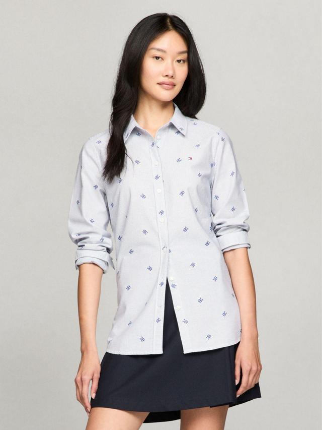 Tommy Hilfiger Women's Ithaca Stripe Monogram Shirt Product Image