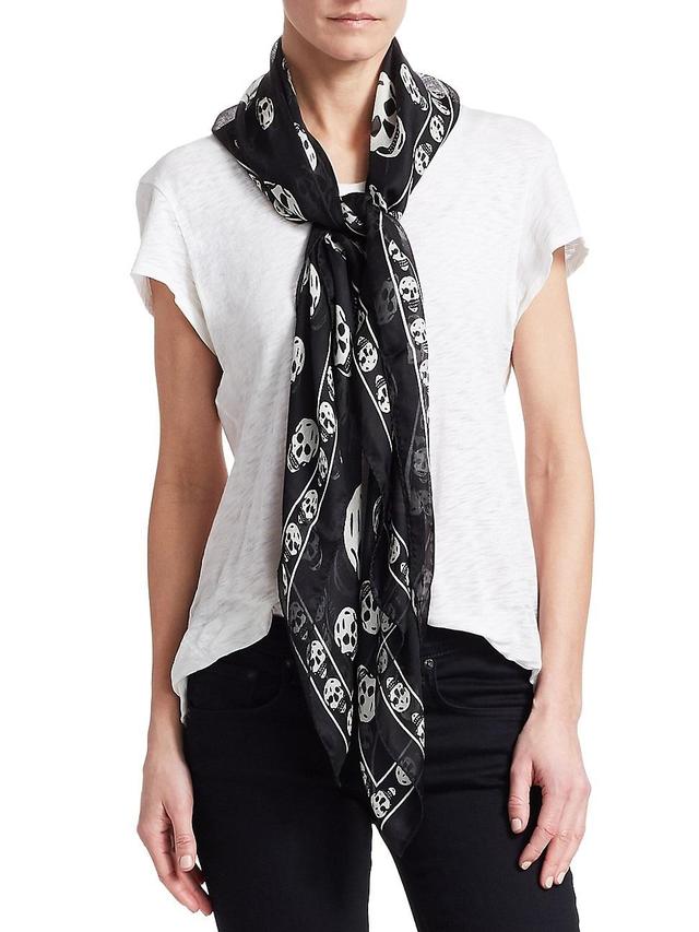 Alexander McQueen Skull Silk Scarf Product Image