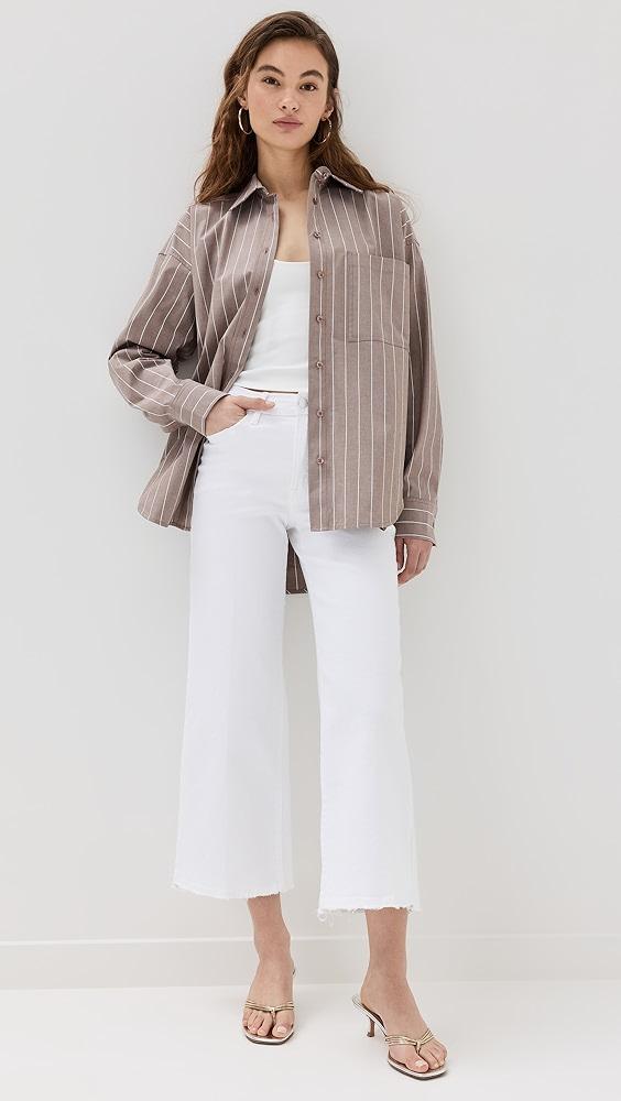 Good American Oversized Stripe Shirt | Shopbop Product Image