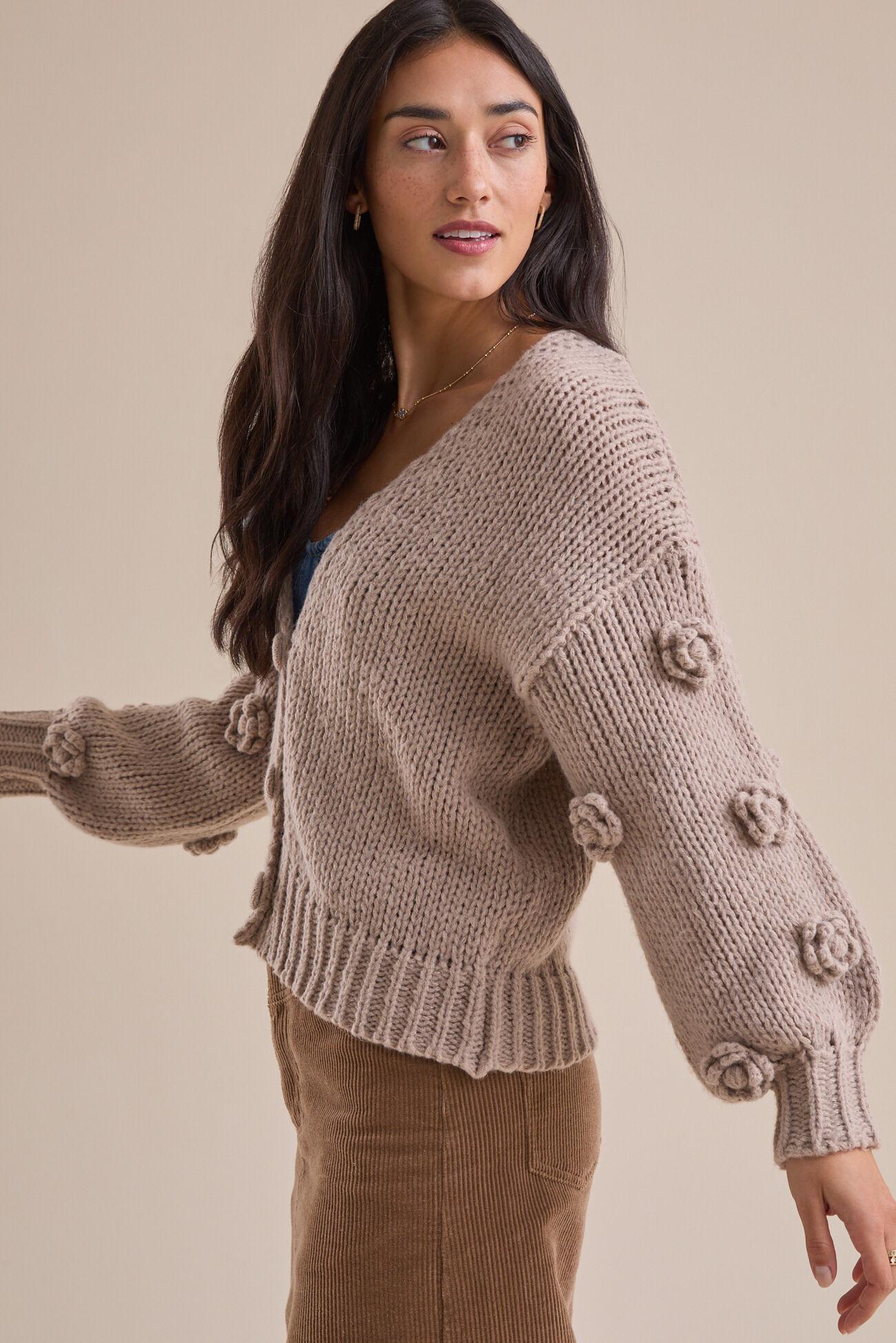 Genevieve 3D Floral Cardigan Product Image