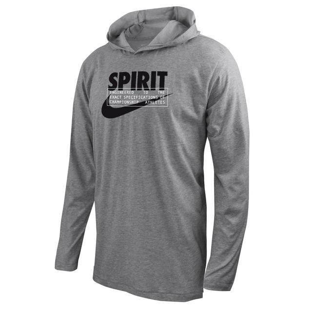 Washington Spirit Nike Men's Soccer Long-Sleeve Hooded T-Shirt Product Image