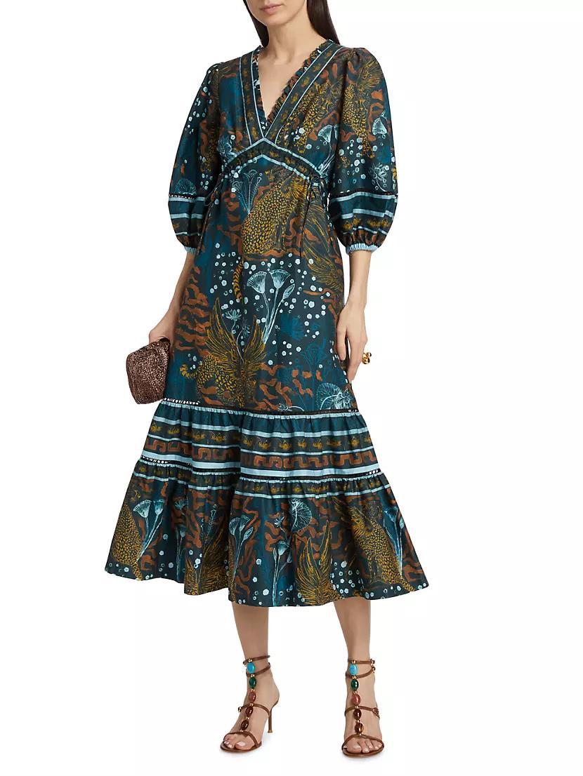 Abstract Cotton Midi-Dress Product Image