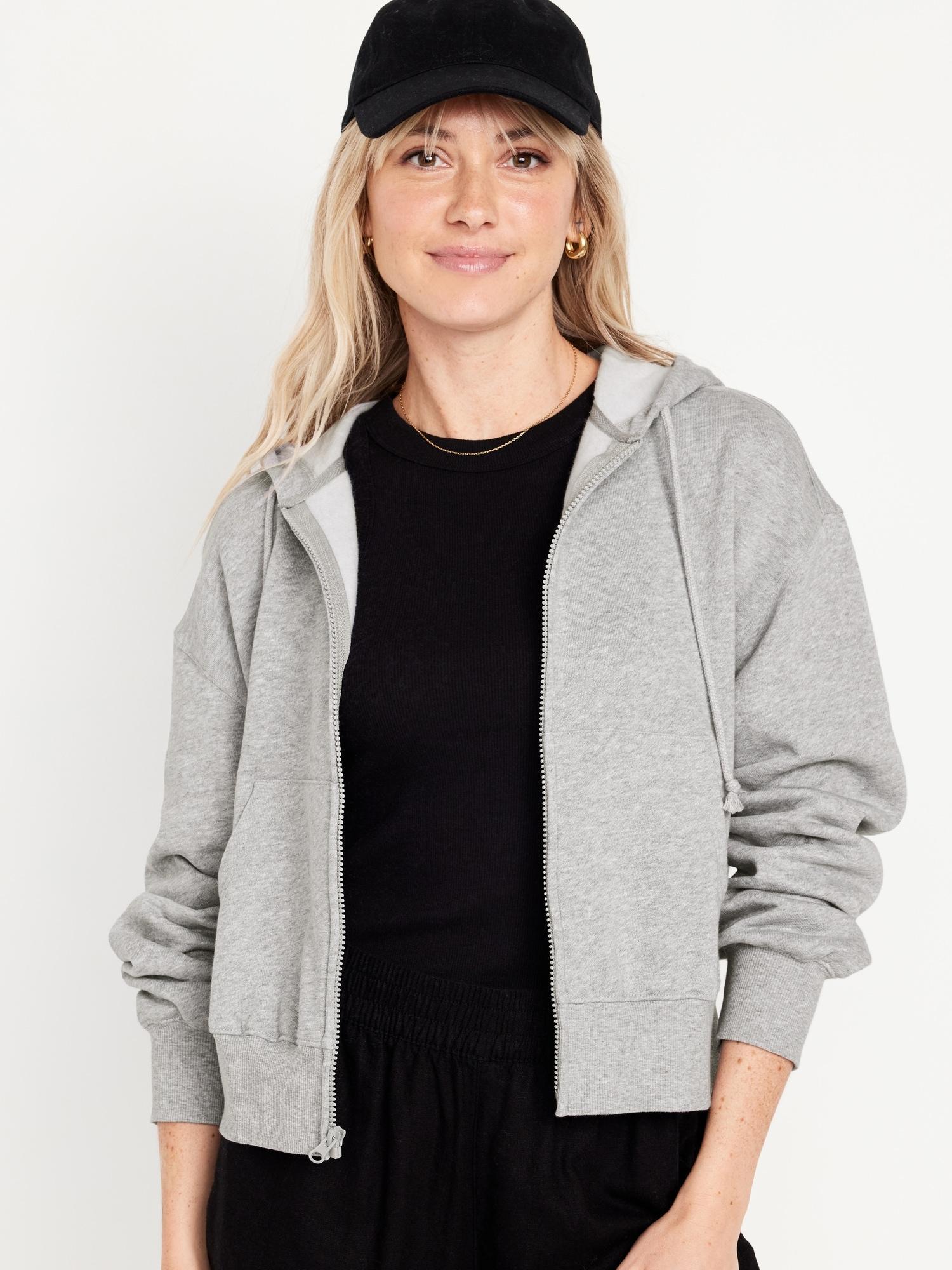 Oversized Full-Zip Hoodie for Women Product Image