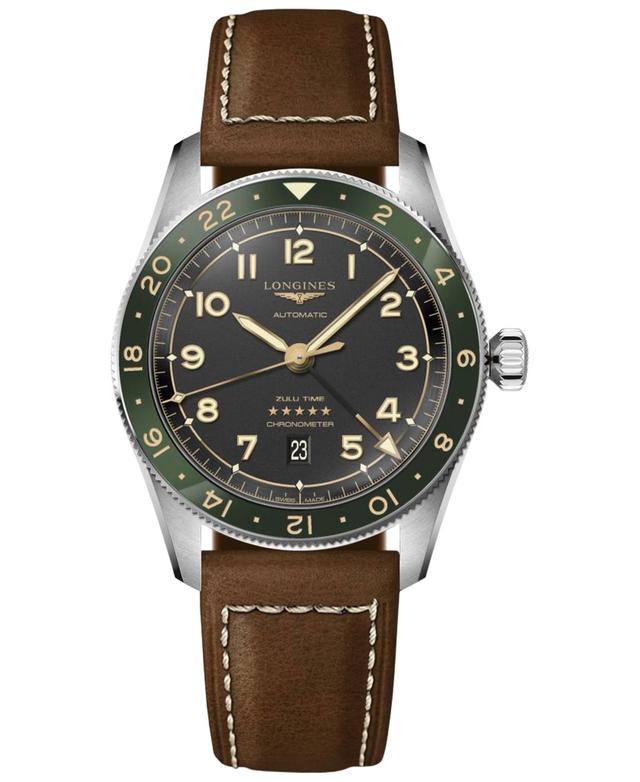 Longines Spirit Leather Strap Watch, 42mm Product Image