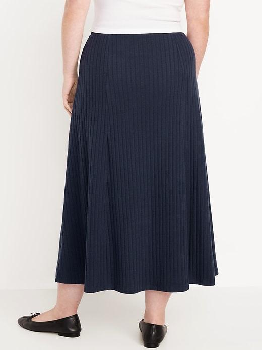 Cozy Ribbed Maxi Skirt Product Image