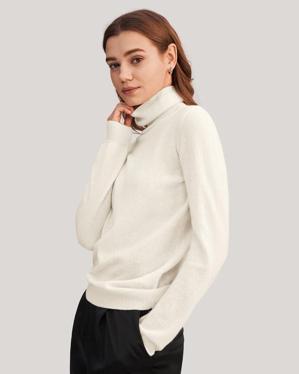 Pure Cashmere Turtleneck Sweater Product Image