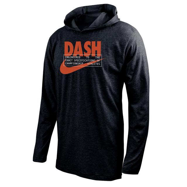 Houston Dash Nike Mens Soccer Long-Sleeve Hooded T-Shirt Product Image