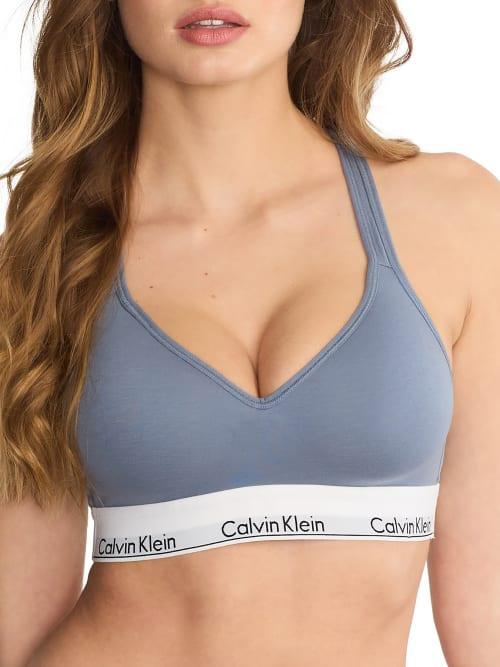 Calvin Klein Womens Modern Cotton Padded Bralette - Black - L Product Image