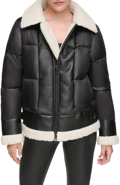 Andrew Marc Sport Cir Faux Shearling Puffer Jacket Product Image