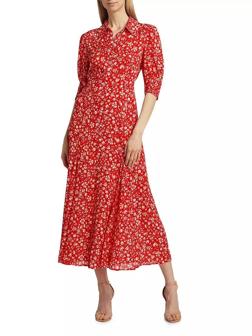 In The Spirit Of Palm Beach Bloom Floral Shirtdress Product Image