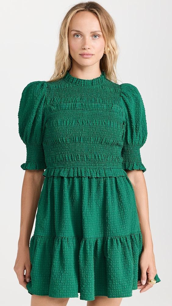 Sea Regina Seersucker Puff Sleeve Smocked Dress | Shopbop Product Image