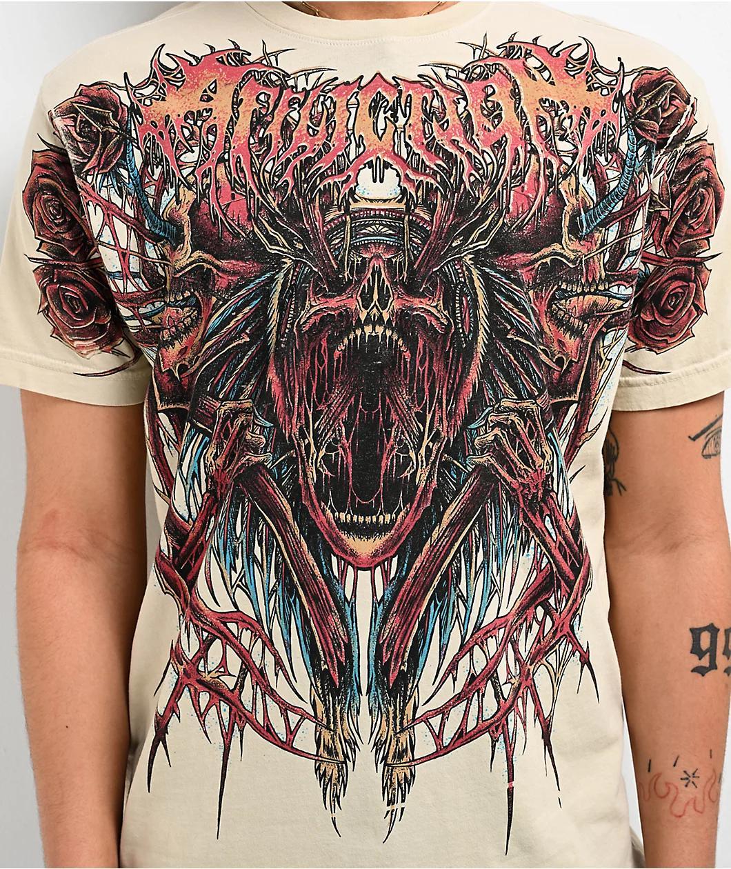 Affliction Pale Sky Tan T-Shirt  Product Image