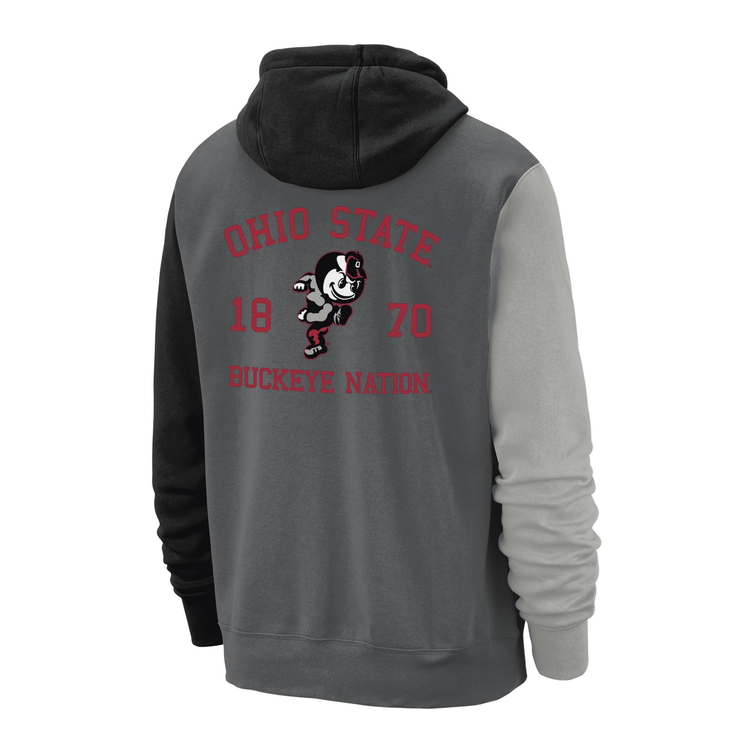 Ohio State Club Fleece Nike Men's College Hoodie Product Image