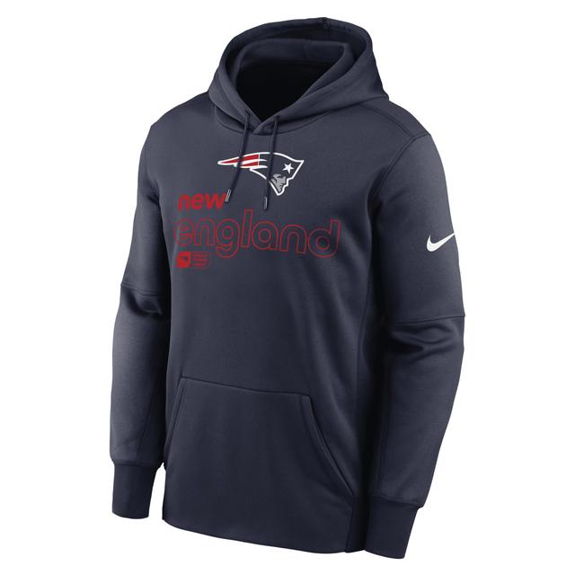 Mens New England Patriots Mens Nike Therma NFL Pullover Hoodie Product Image