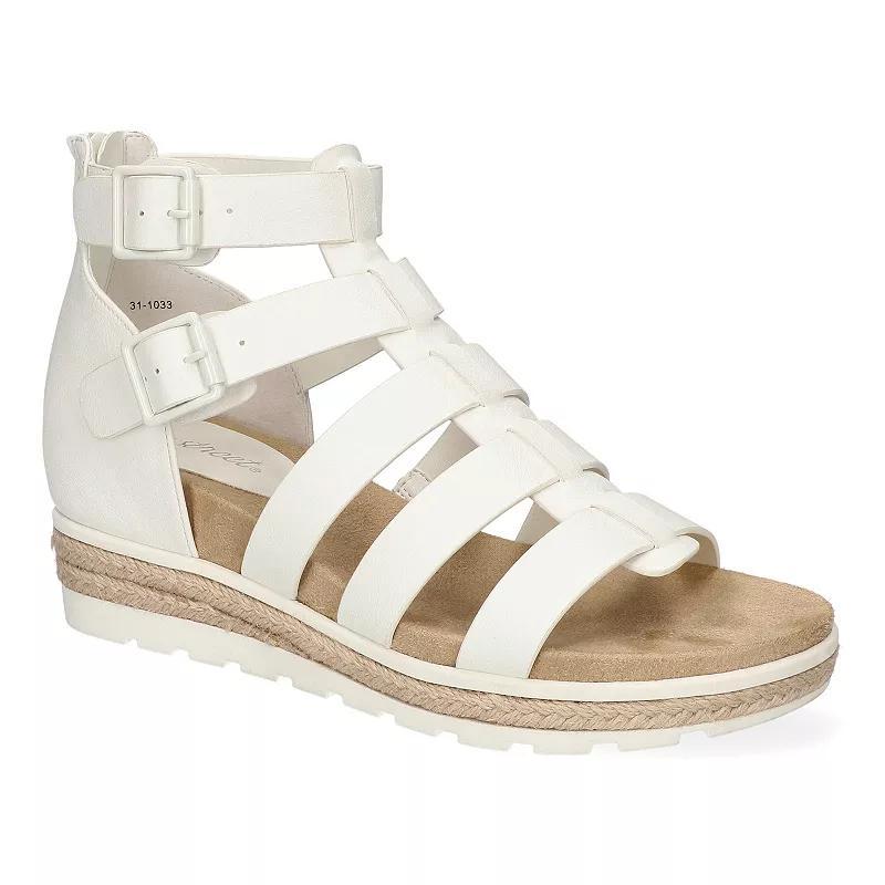 Easy Street Womens Simone Zip Wedge Sandals Product Image