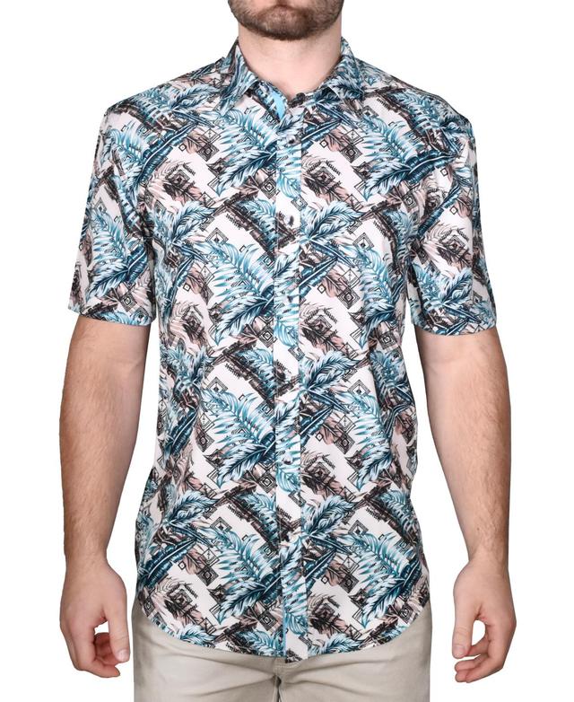 Vintage 1946 Mens Printed Short-Sleeve Woven Shirt Product Image