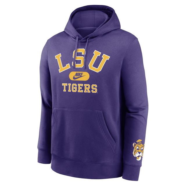 LSU Tigers Legacy Club Foundational Nike Mens College Pullover Hoodie Product Image