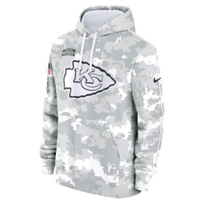 Kansas City Chiefs Salute to Service Primary Edge Club Men's Nike NFL Pullover Hoodie Product Image