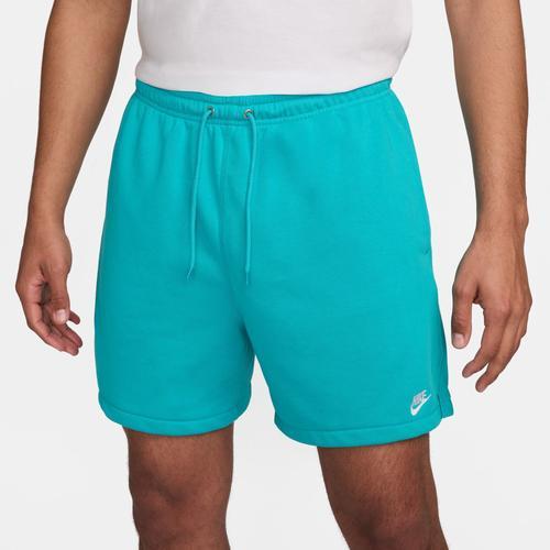 Nike Mens Nike Club Flow French Terry Shorts - Mens Black/Sail Product Image