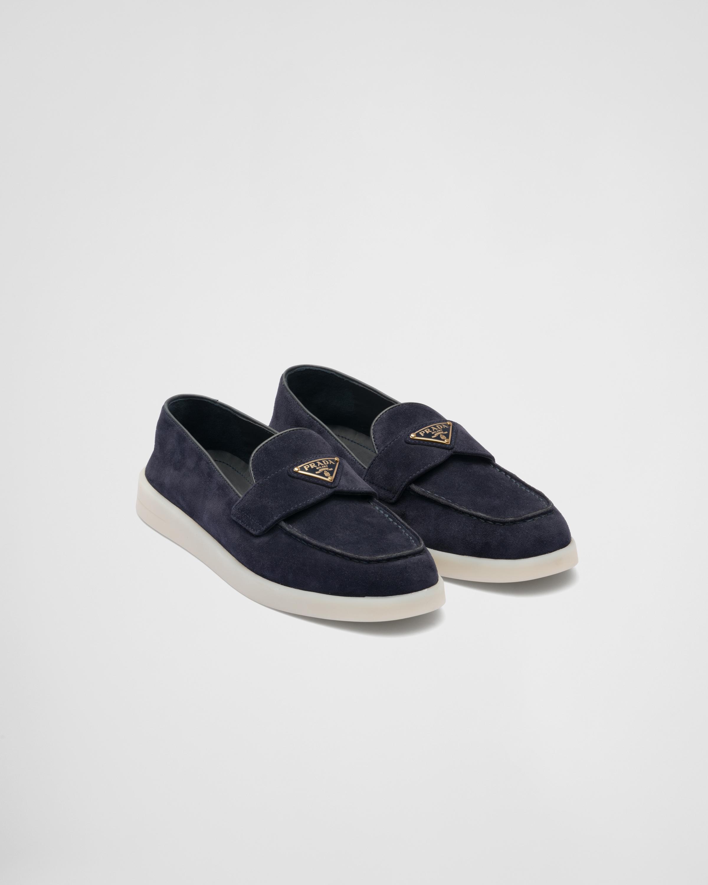 Suede leather loafers Product Image