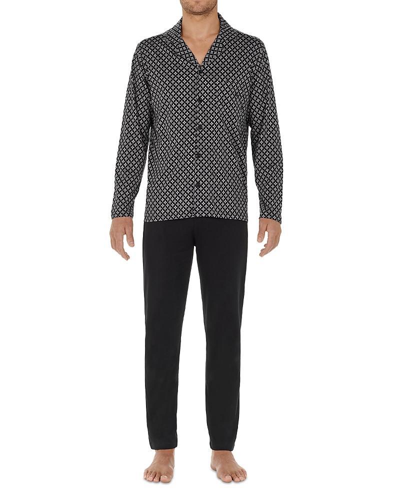 HOM Vince Long Sleepwear (Black Print) Men's Pajama Sets Product Image