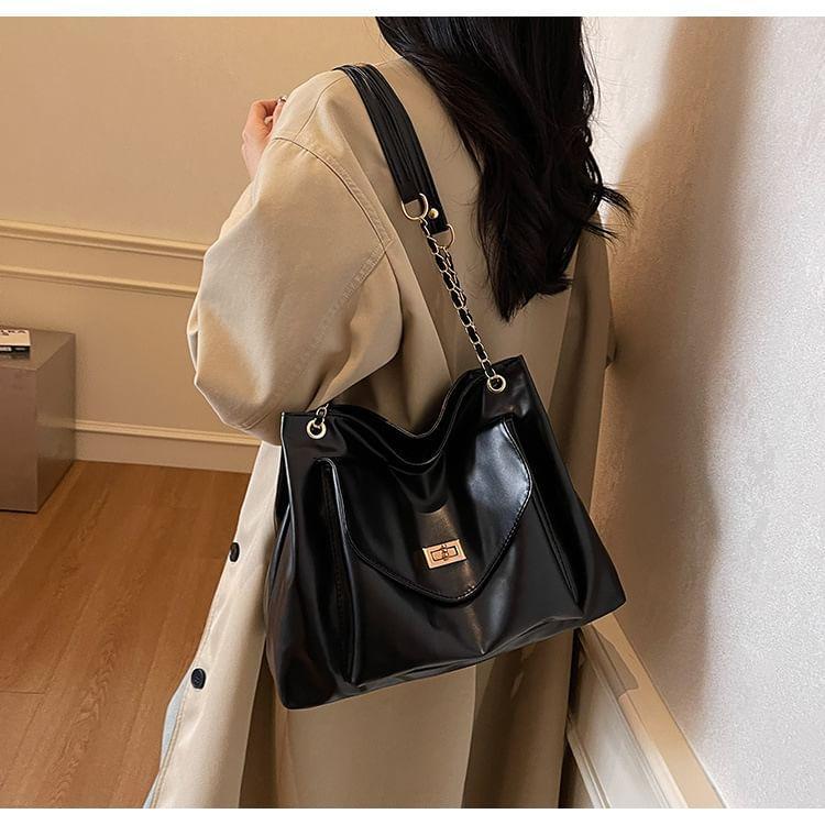 Buckle Flap Pocket Tote Bag Product Image