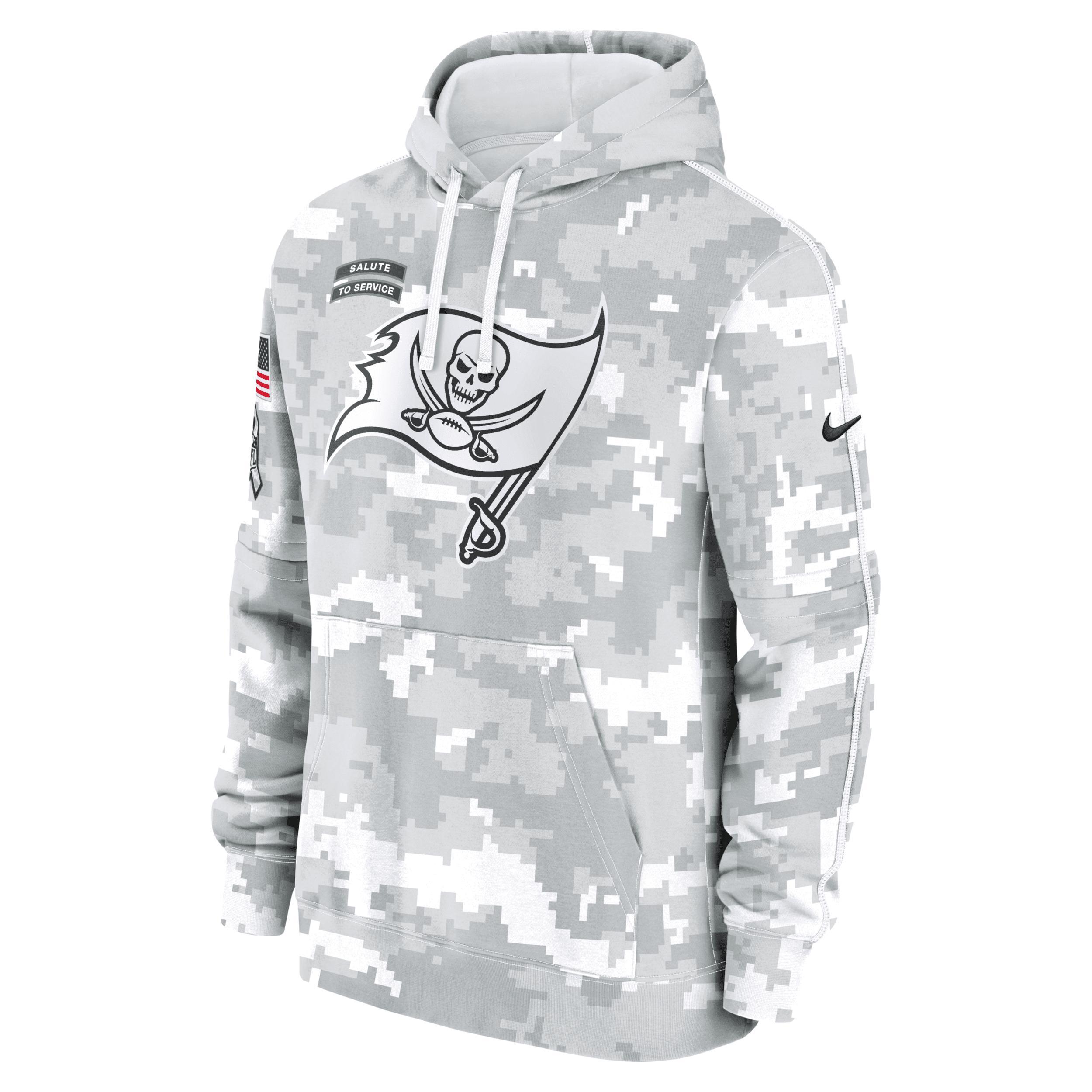 Tampa Bay Buccaneers Salute to Service Primary Edge Club Nike Mens NFL Pullover Hoodie Product Image