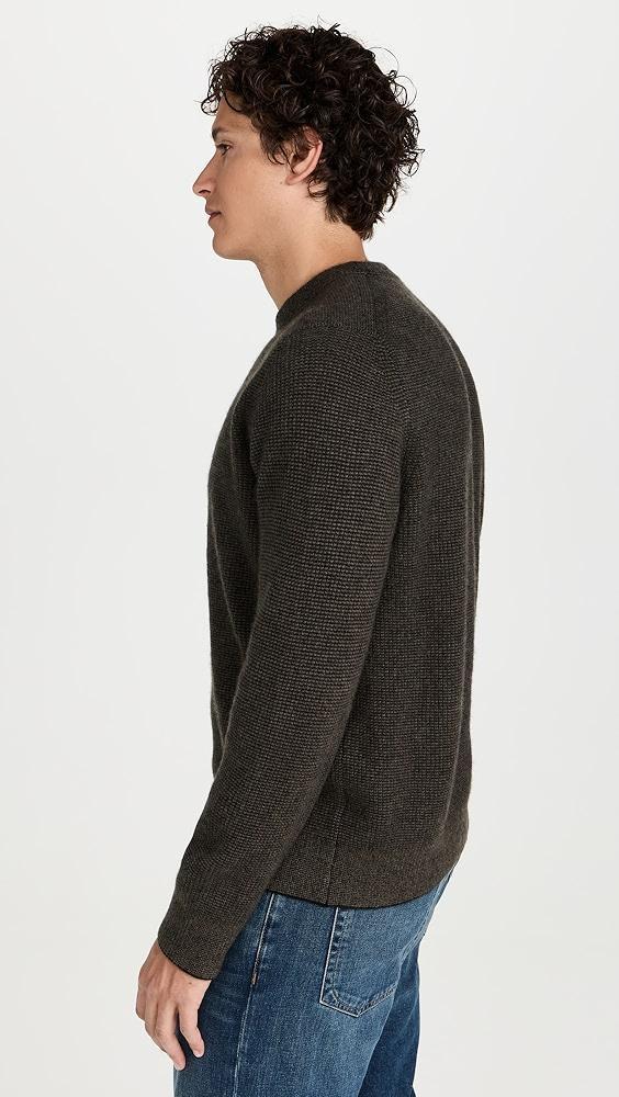 Vince Boiled Cashmere Thermal Crew | Shopbop Product Image