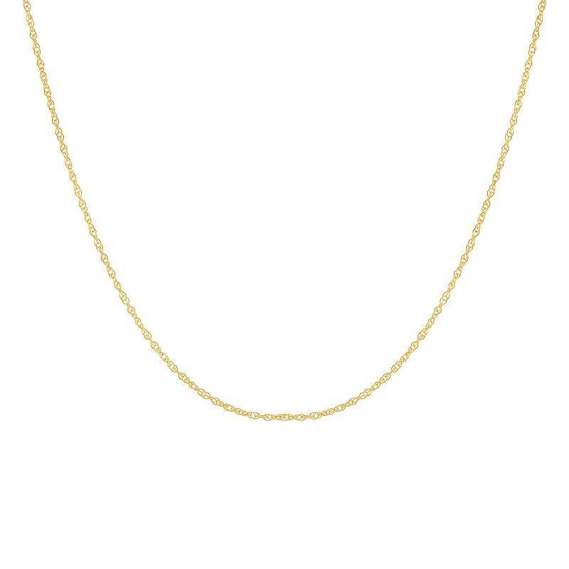 PRIMROSE 14k Gold Rope Chain Necklace, Womens Yellow Product Image