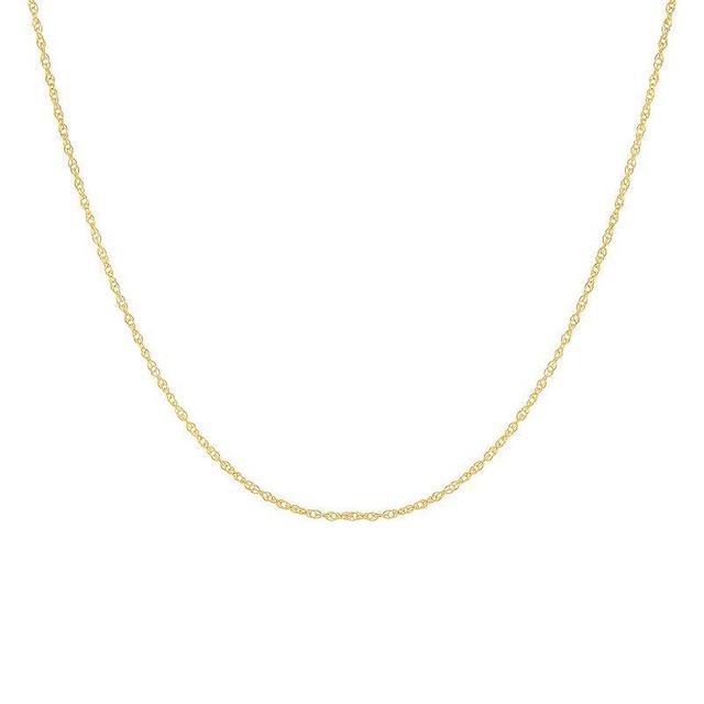 PRIMROSE 14k Gold Rope Chain Necklace, Womens Yellow Product Image