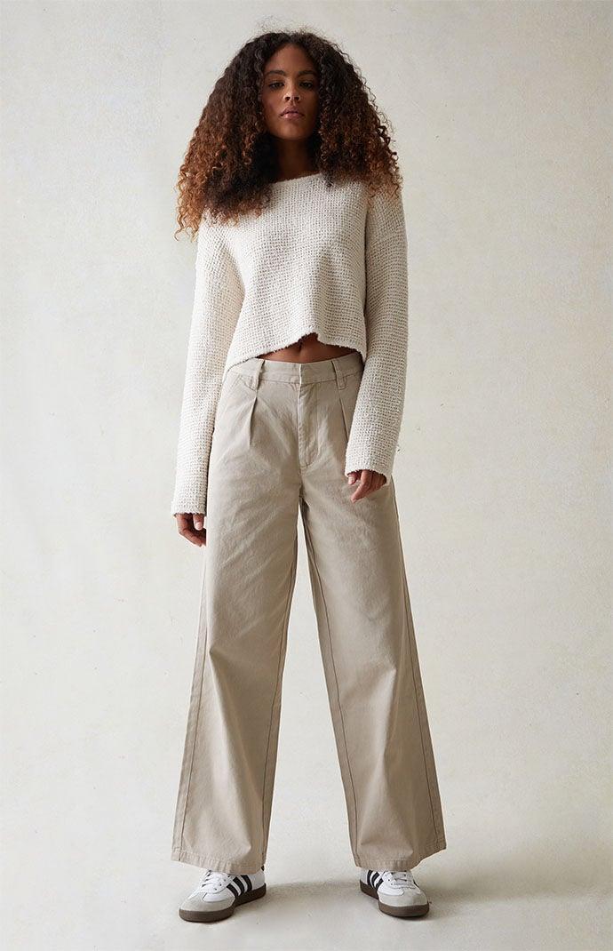 PacSun High Waist Wide Leg Pants Product Image