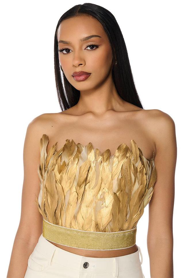 FLY AWAY FEATHER TUBE TOP Product Image