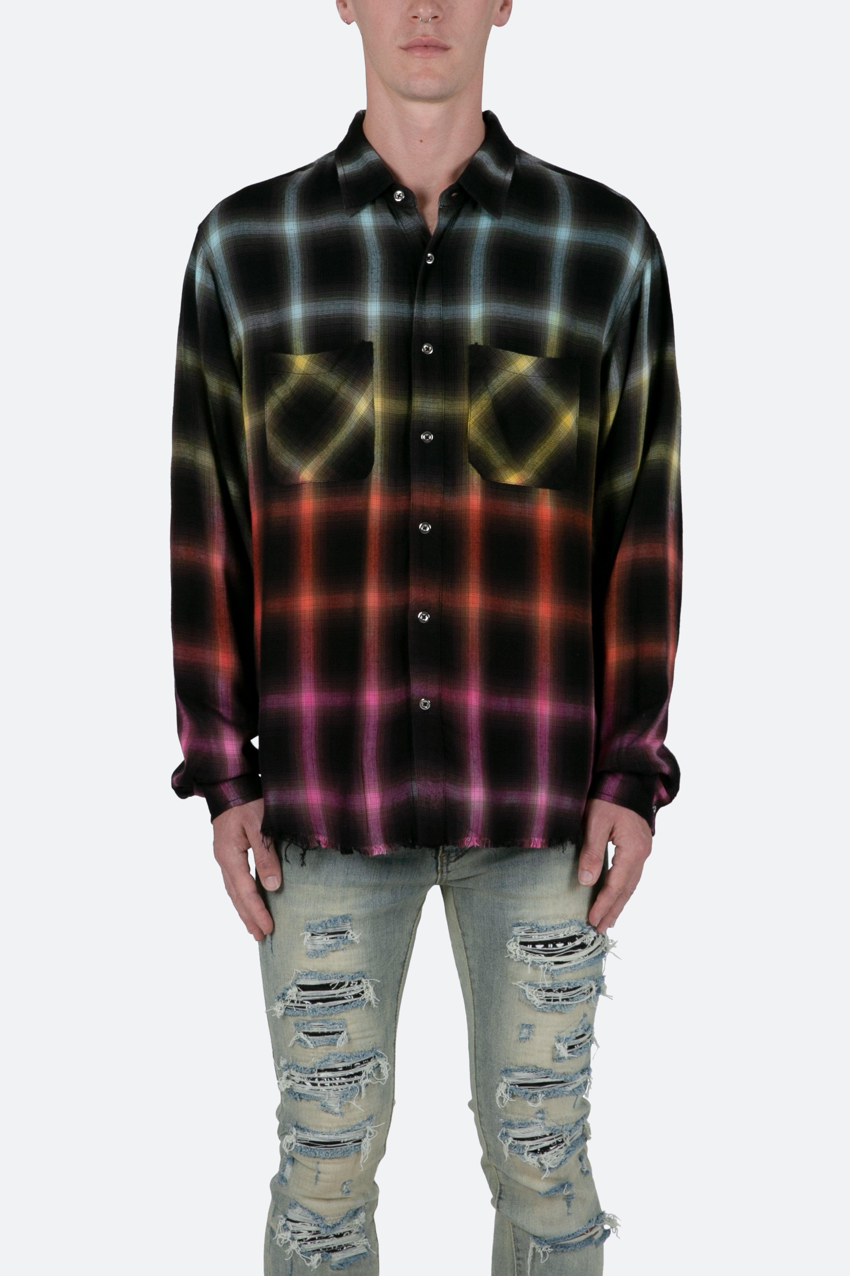 Ombre Flannel Shirt - Multi Male Product Image