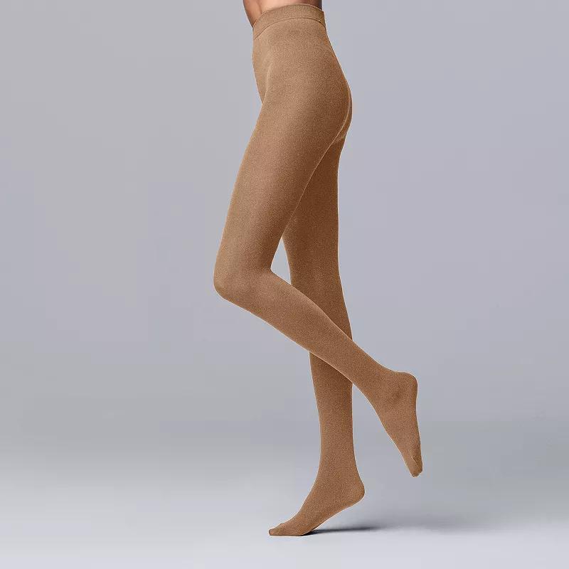 Womens Simply Vera Vera Wang Fleece Lined Tights Product Image