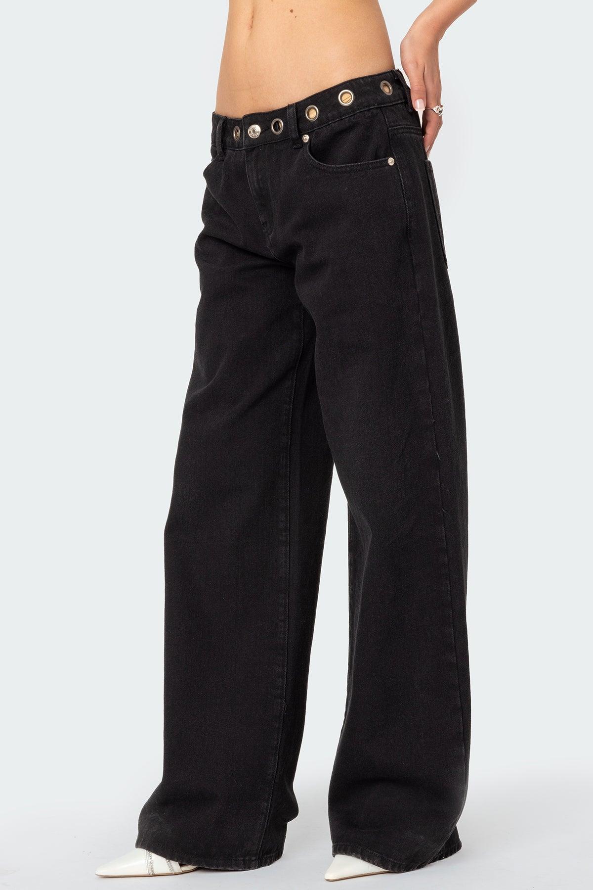 Libby Grommet Waist Jeans Product Image