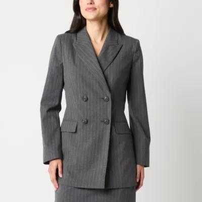 Worthington Womens Regular Fit Double Breasted Blazer Product Image