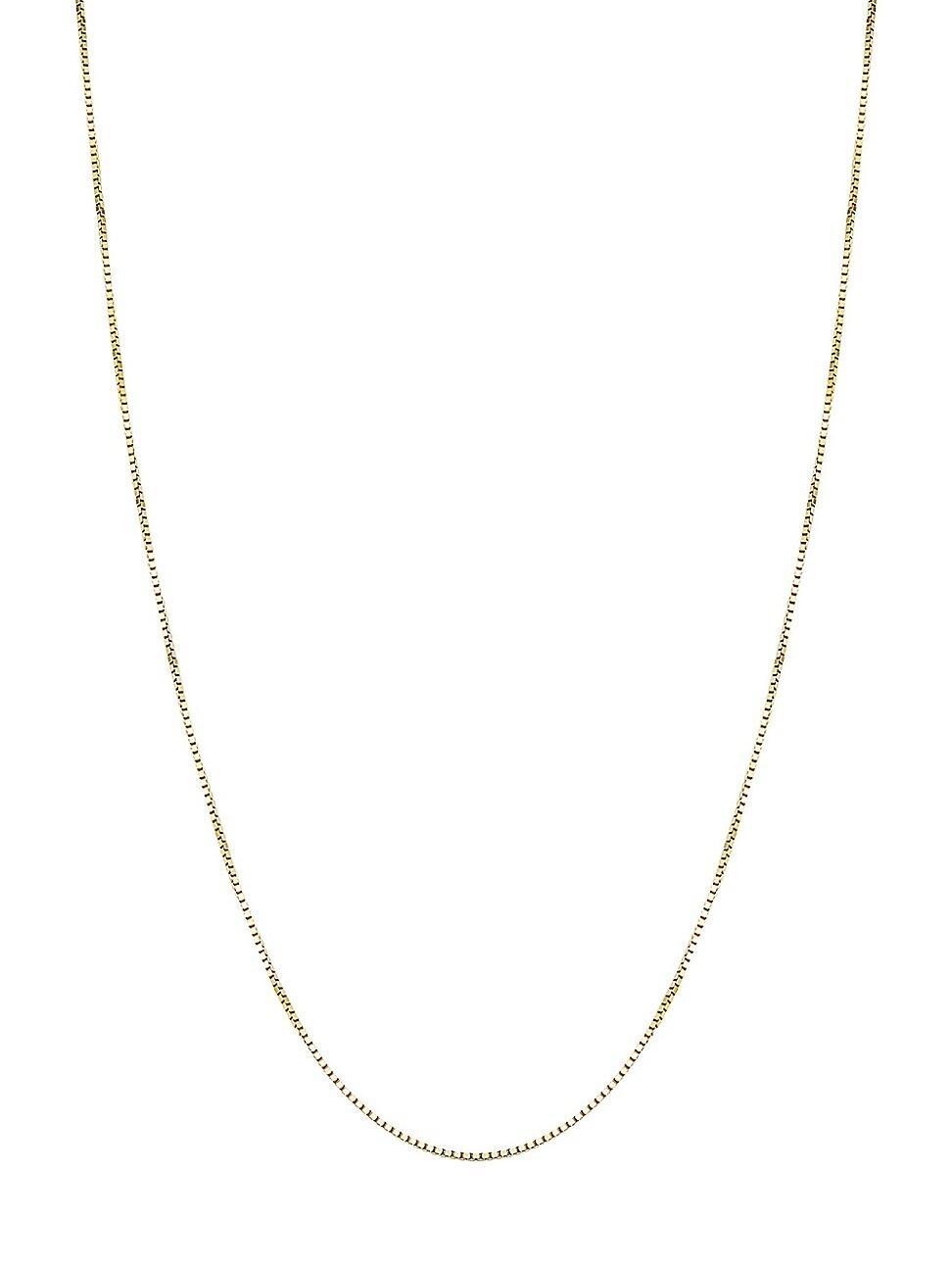 Womens 14K Yellow Solid Gold Bodega Box Chain Product Image