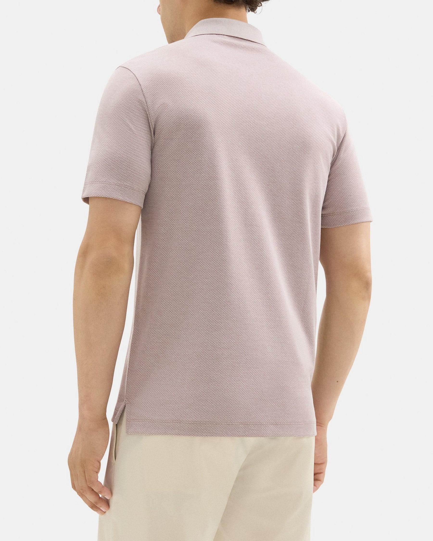 Standard Polo in Cotton-Blend Jacquard Product Image