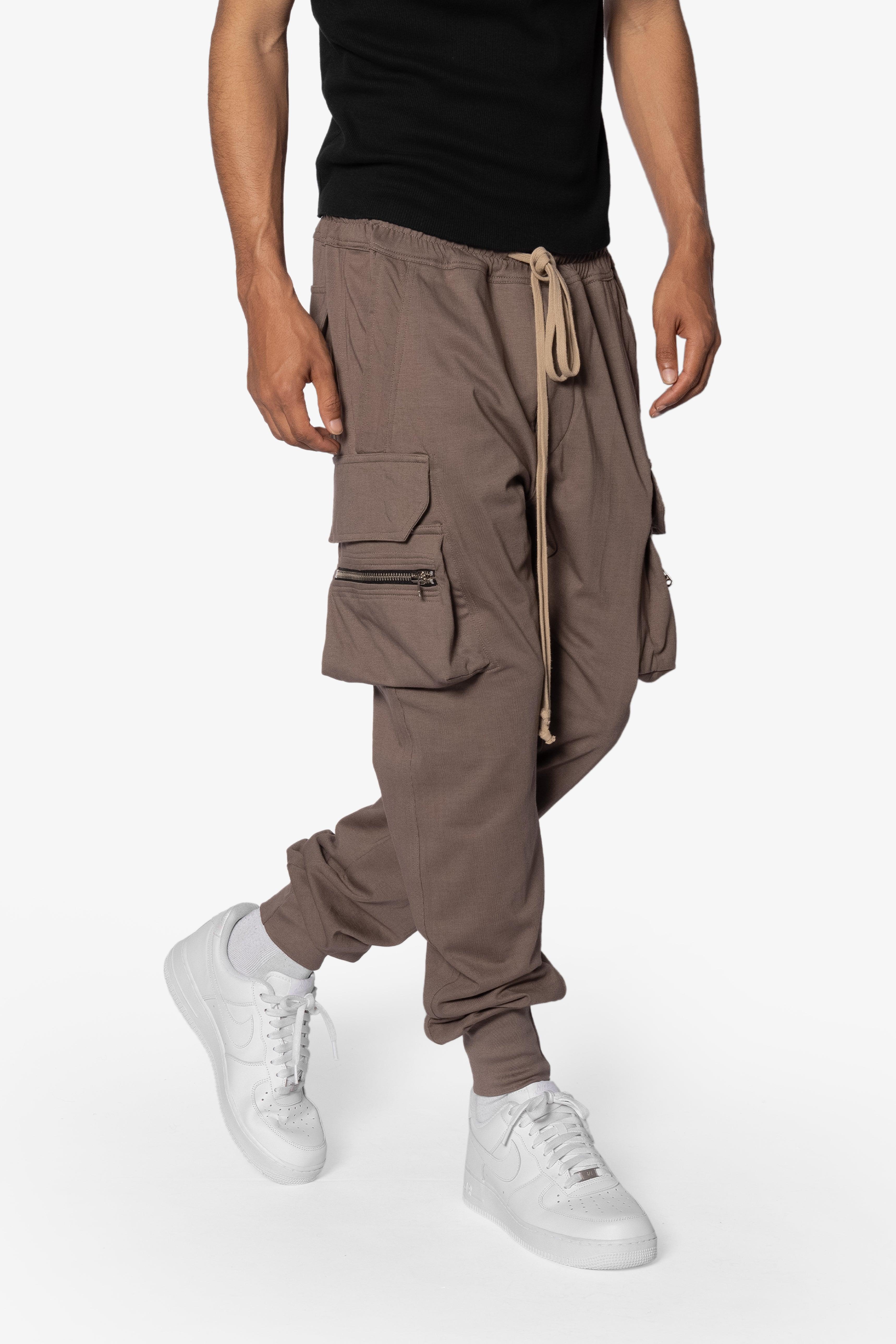 Jersey Cargo Pocket Sweatpants - Tan product image