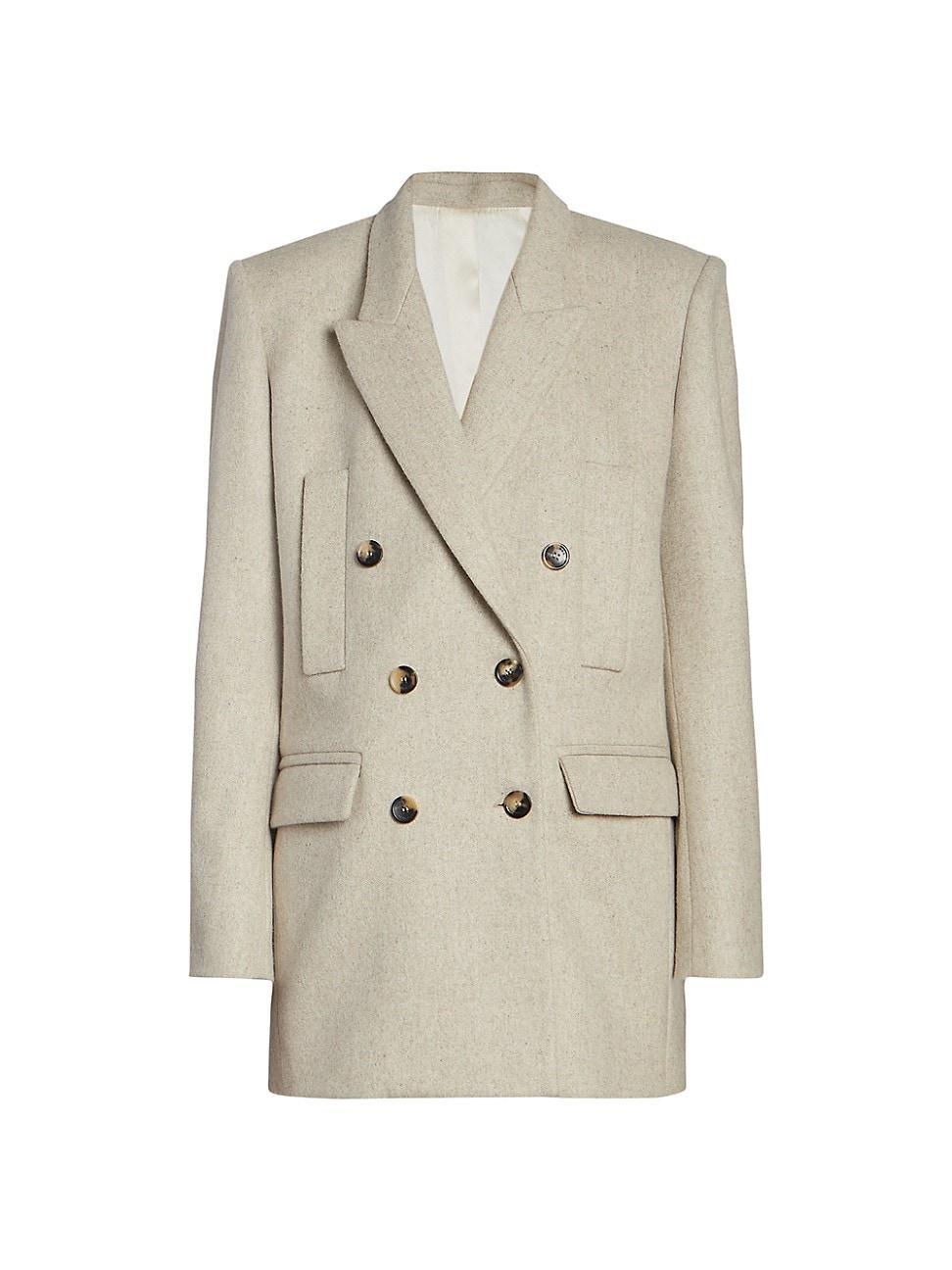 Womens Floyd Double-Breasted Wool Jacket Product Image