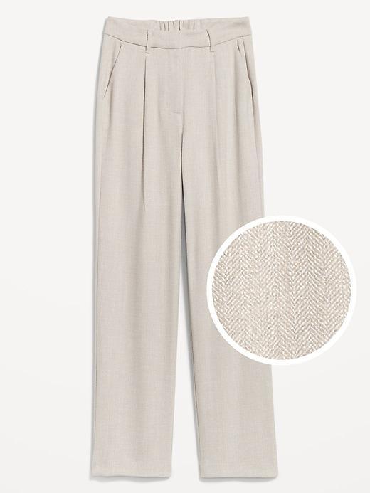 Extra High-Waisted Taylor Wide-Leg Trouser Pants Product Image