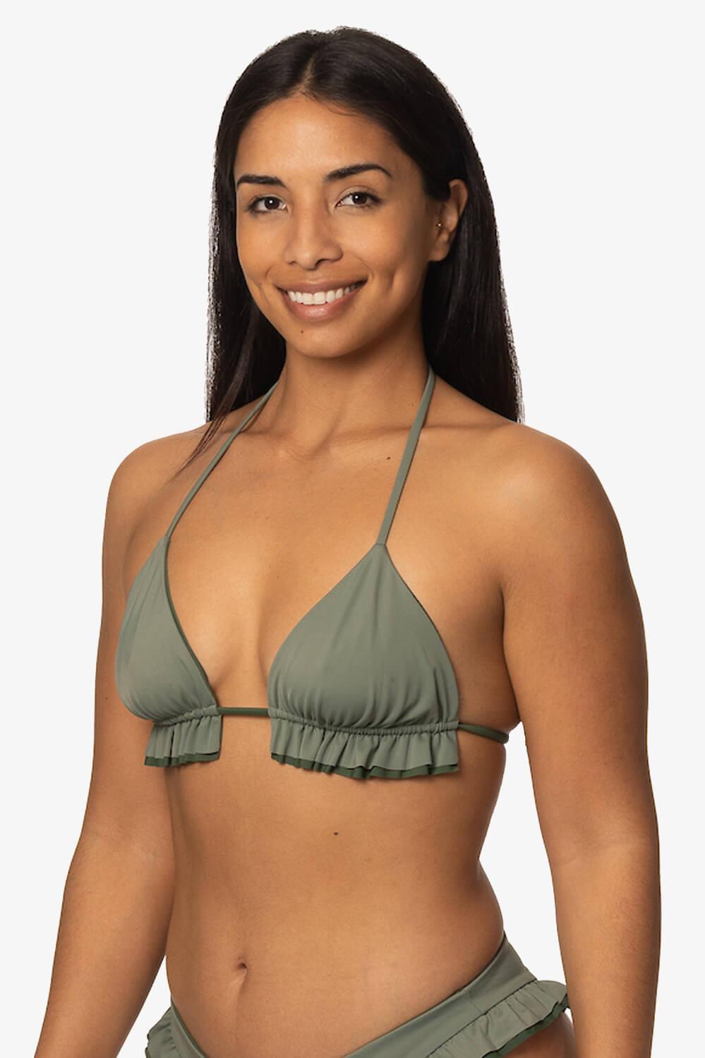 Pavones Bikini Top - Eucalyptus Female Product Image