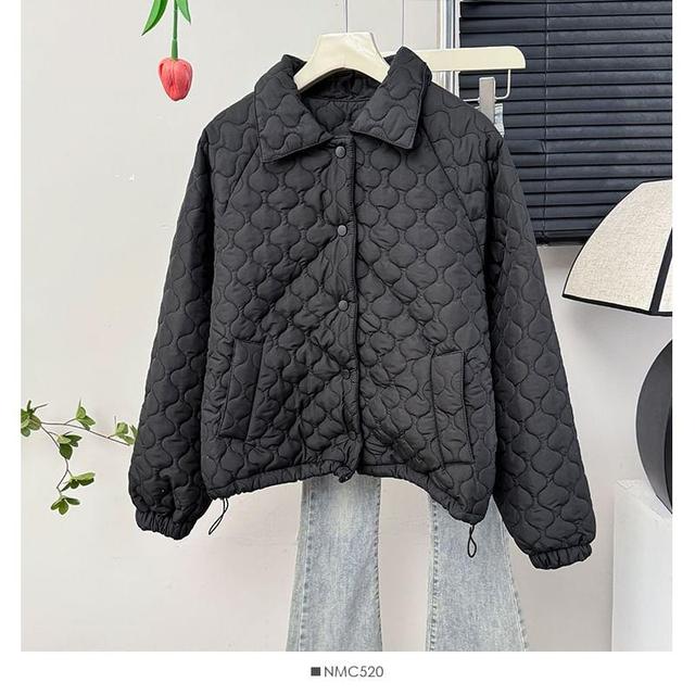 Collared Qulited Jacket Product Image