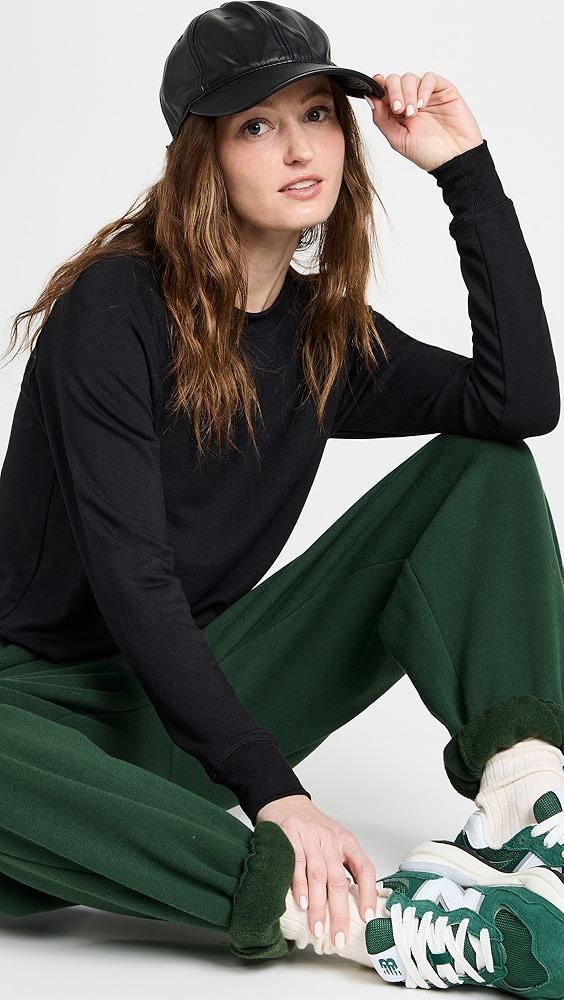 Splits59 Warm Up Crop Fleece Sweatshirt | Shopbop Product Image