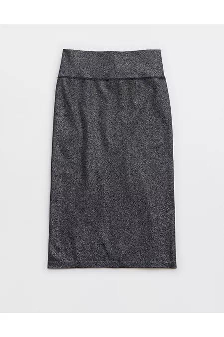 OFFLINE By Aerie Midnight-in-Seamless Shine Midi Skirt Women's Product Image