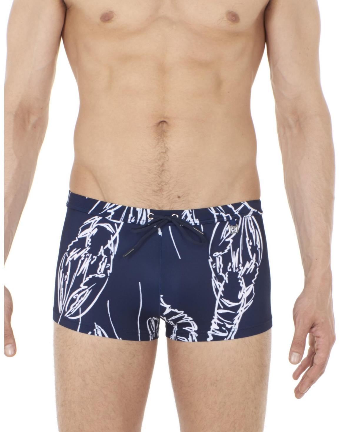 Hom Usa Mens Lobster Swim Shorts - Navy Product Image